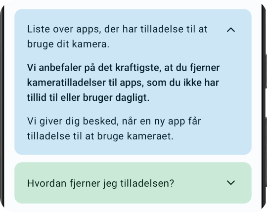 Kamera værge og beskytter funktion