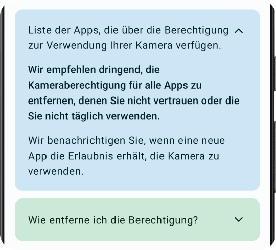 Kamera-Wächter- und Schutzfunktion