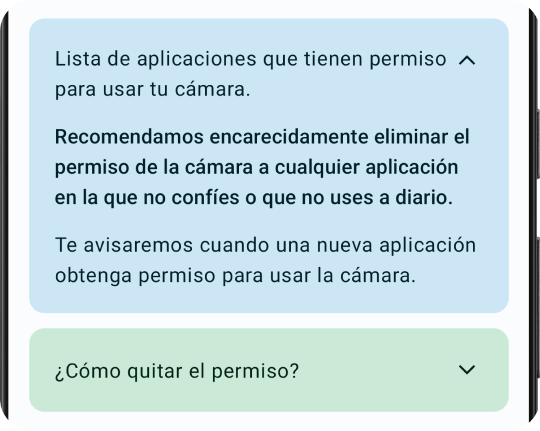 Función de guardián y protector de cámara
