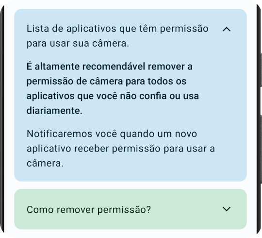 Recurso de guardião e protetor da câmera