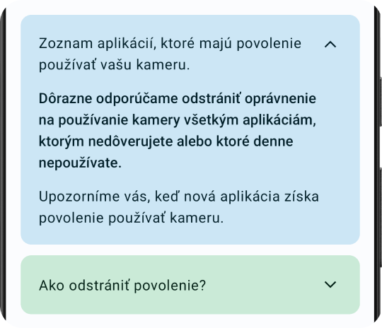 Funkcia strážcu a ochrancu fotoaparátu