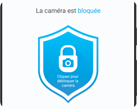 Bloquer et désactiver l'appareil photo d'une simple pression.