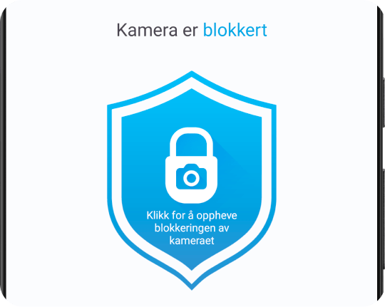 Slå av, blokker og deaktiver kamera med ett trykk.